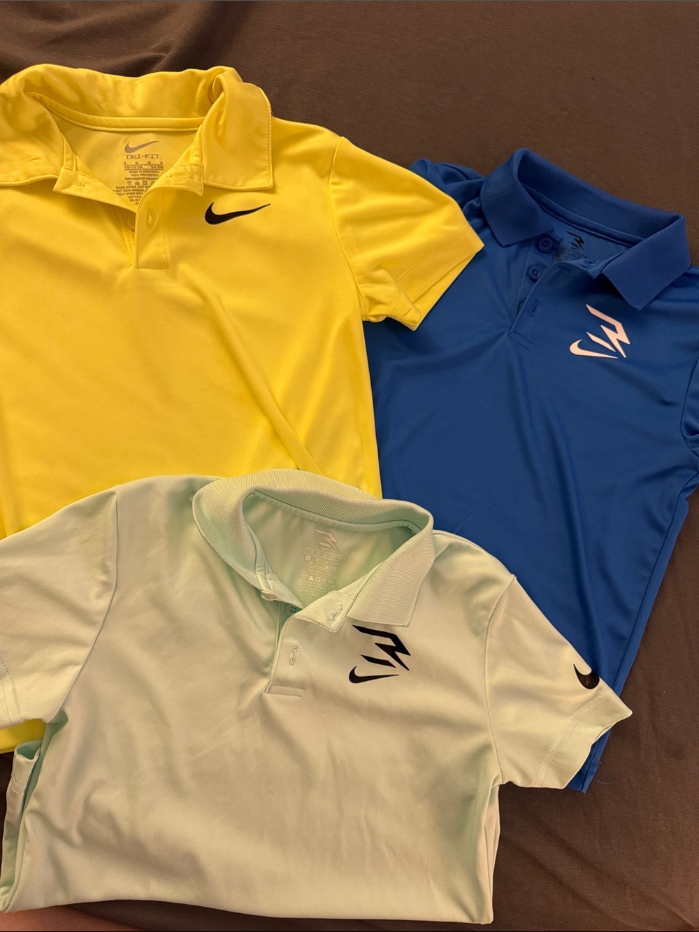 Nike Kids Polo Pack - Yellow, Blue, Mint Boys 6